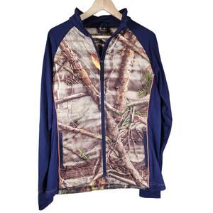 HUNTWORTH Women's "Oak Tree" Camo Puffer Blue Light Outdoor Jacket SZ L